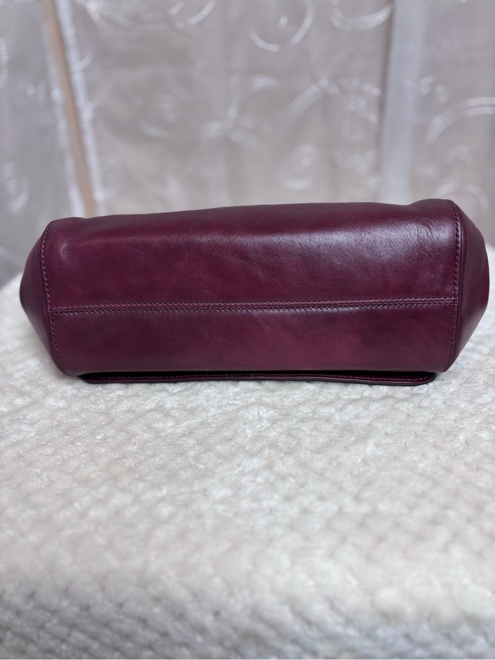 Jason Wu Daphne Smooth Burgundy Leather Luxury Shoulder Bag - Picture 16 of 16